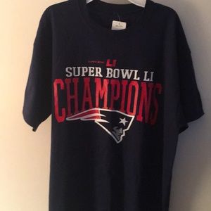 Super Bowl patriots tee shirt size large
